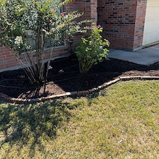 Flower Bed Cleanup and Mulch Install, Sanger, TX 7